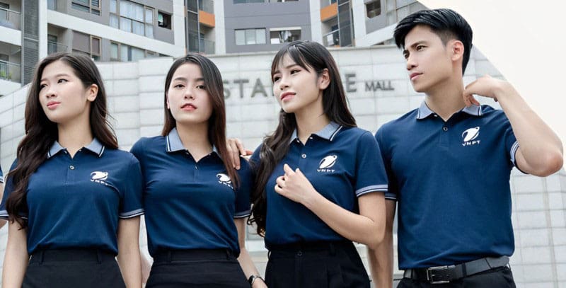 Mẫu áo phông đồng phục công ty VNPT