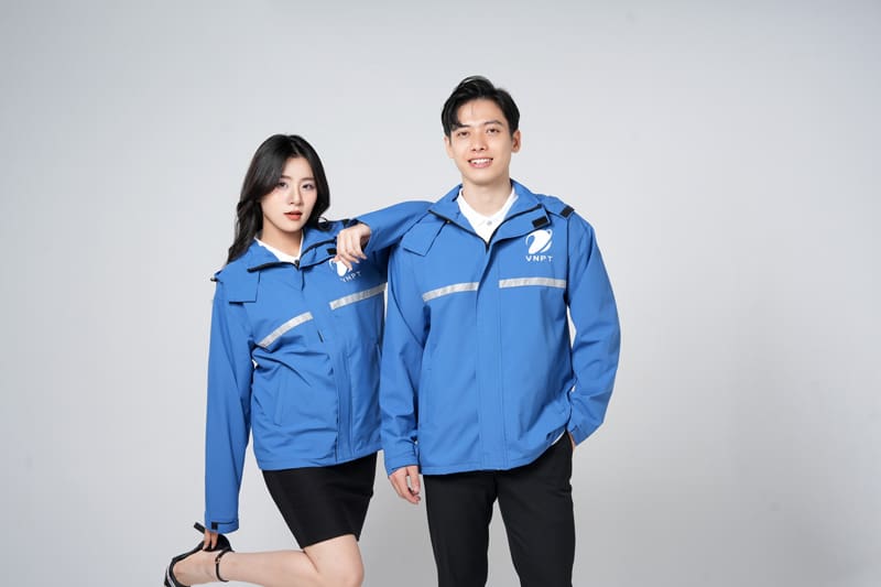 Tông màu chủ đạo đồng phục viễn thông VNPT