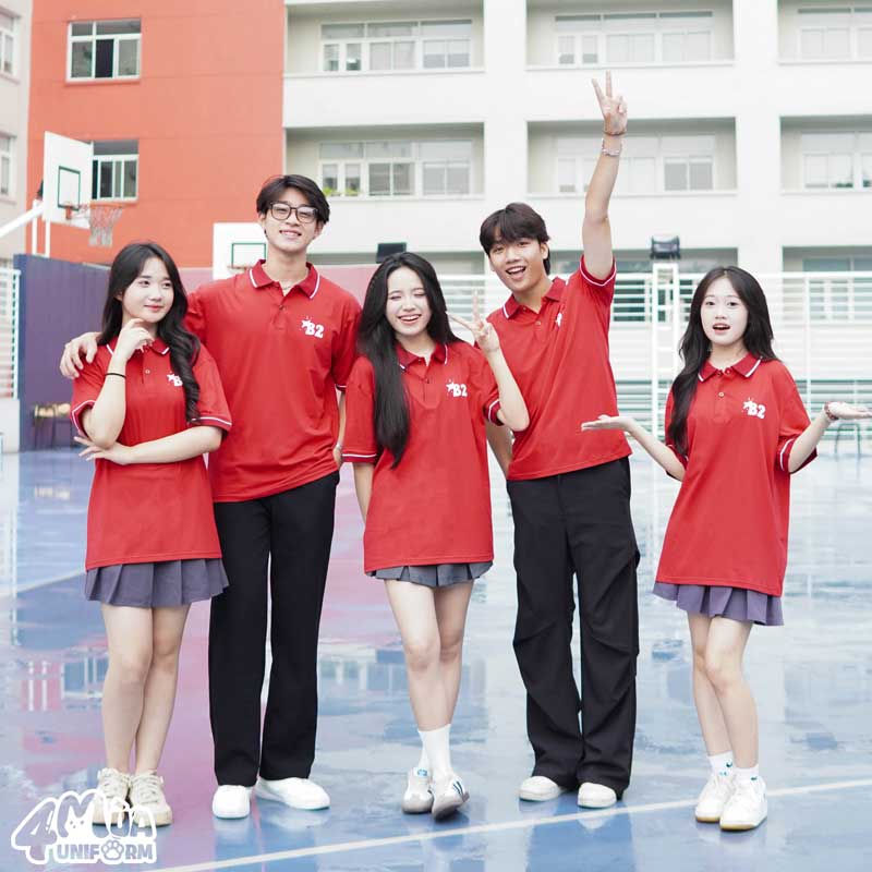 Áo lớp đồng phục Hype màu đỏ