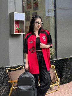 Đồng phục lớp áo sơ mi Infinite màu đỏ