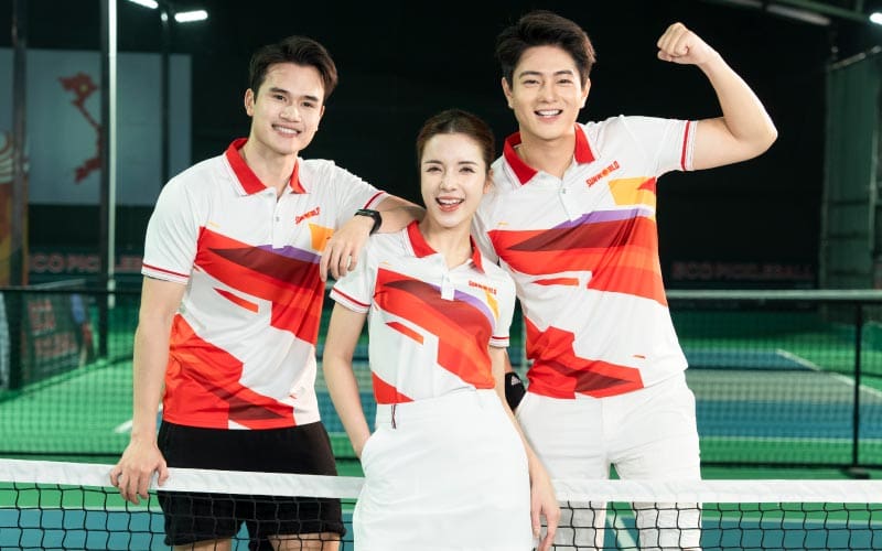 BST áo polo đồng phục đánh PickleBall in logo/họa tiết theo yêu cầu 10 Họa tiết độc đáo, sắc màu rực rỡ