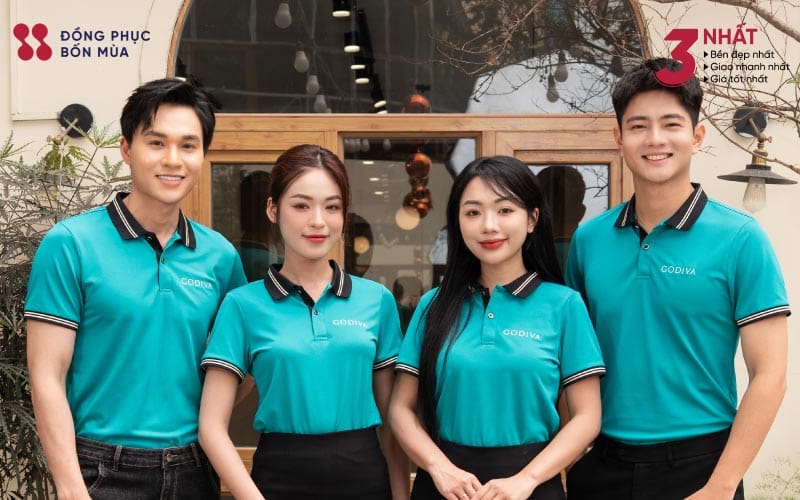 Thiết kế của áo đồng phục polo Godiva