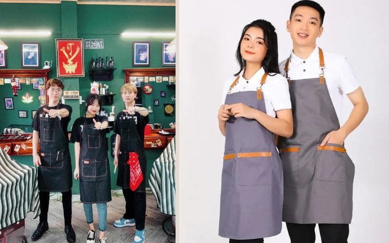 Gợi ý màu sắc may đồng phục barber shop