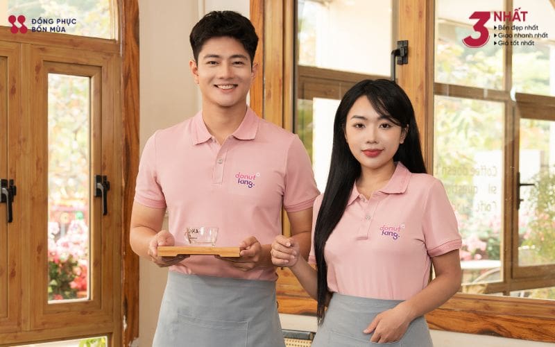 Mẫu áo thun đồng phục cho nhân viên tiệm bánh