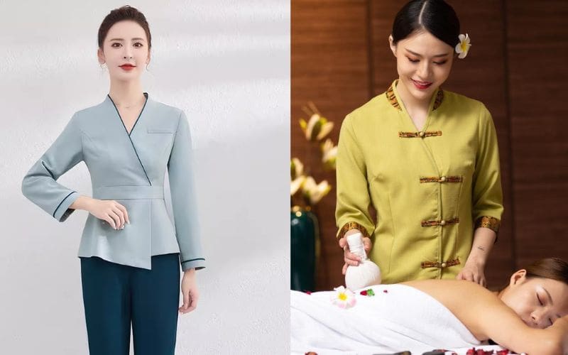 May Đồng Phục Spa Dưỡng Sinh Cao Cấp | Báo Giá Gốc 2025