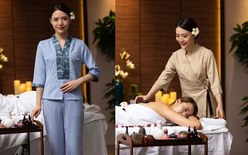 May Đồng Phục Spa Nhân Viên Massage | Báo Giá Mới Nhất 2025