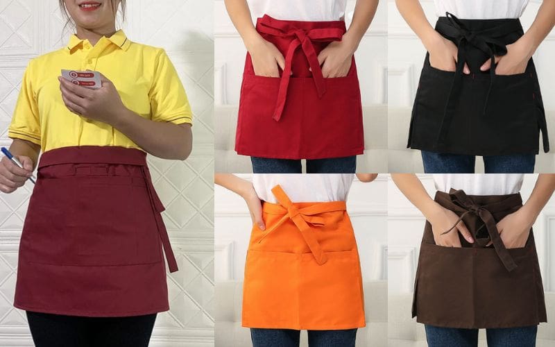 Tạp dề nửa thân phối màu thương hiệu