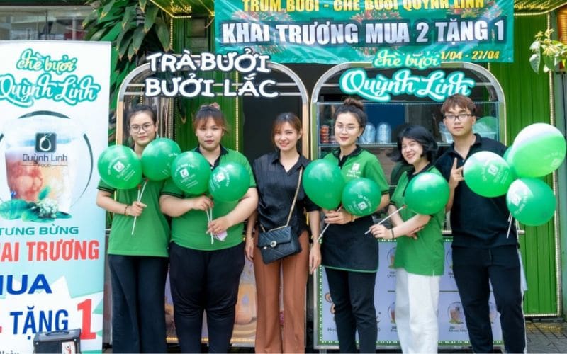 Tư vấn phối màu may đồng phục quán chè đẹp, “hợp gu” khách hàng