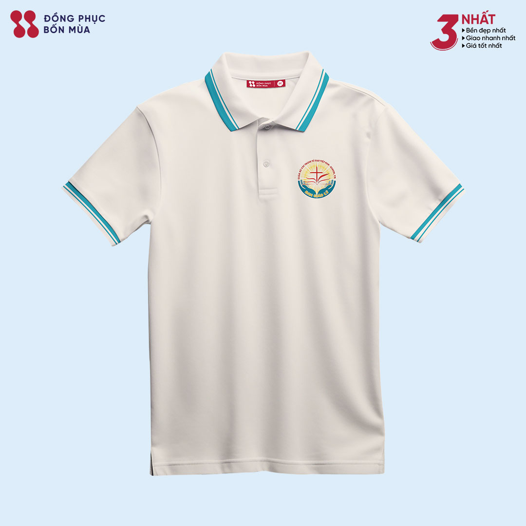 Áo Polo Công Giáo Màu Be – Form Đẹp, In Logo Theo Yêu Cầu 1 Áo Polo Công Giáo Màu Be – Form Đẹp, In Logo Theo Yêu Cầu